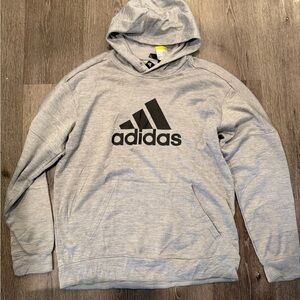 Adidas Men's Light Gray Hoodie
